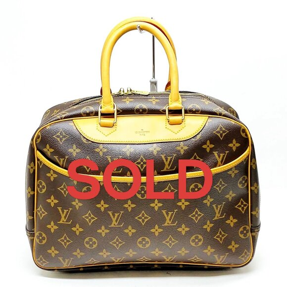 Louis Vuitton LV Hand Bag Deauville Brown Monogram 580-053025 - Picture 1 of 13